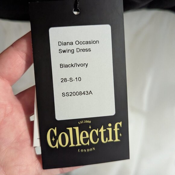 Collectif London Diana Swing Dress with Tulle Skirt | Vintage Style - Picture 7 of 7